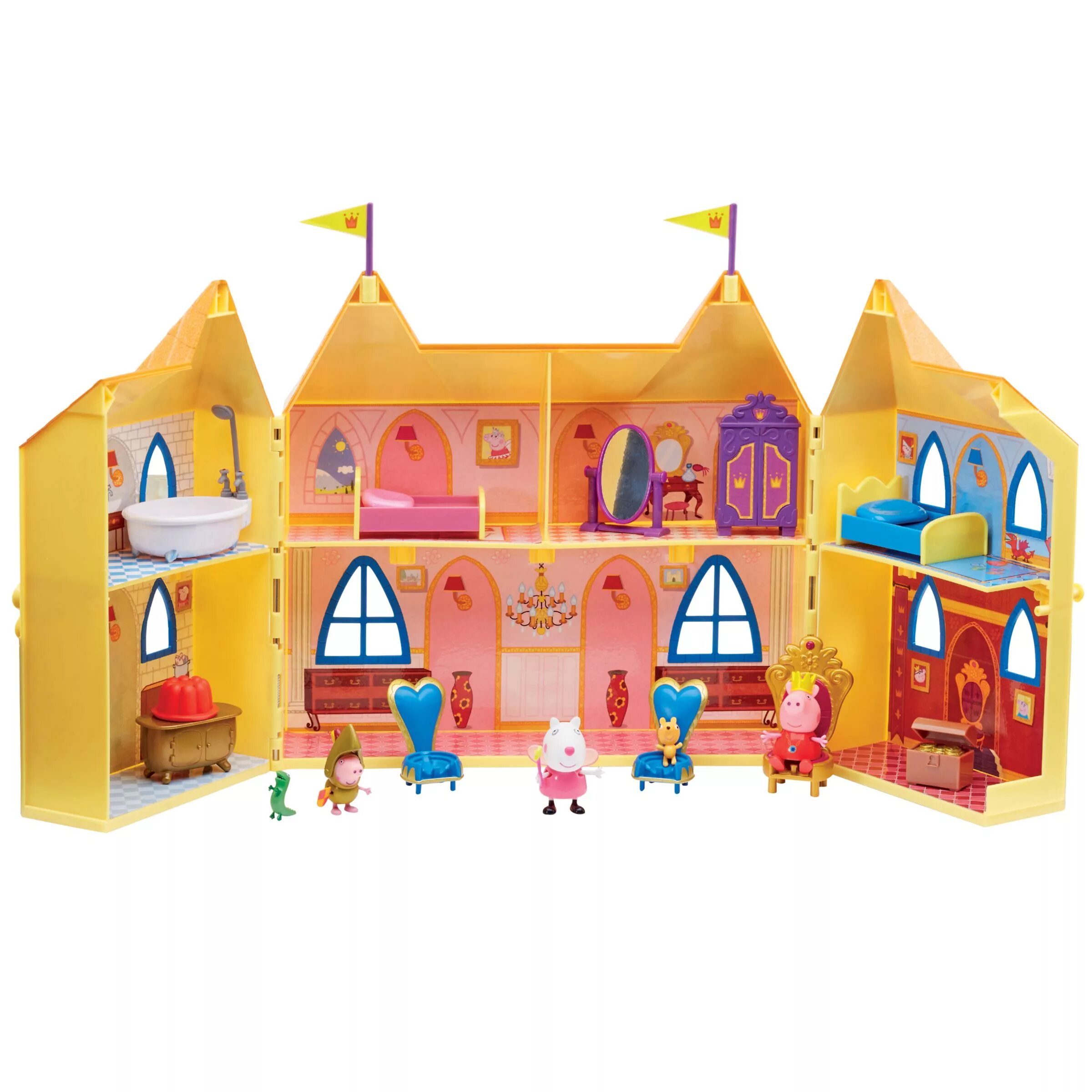 Замок свинки пеппы. Игровой набор росмэн трехэтажный дом пеппы 33850. Свинка пеппа замок. Свинка пеппа домик замок. Игровой набор intertoy peppa pig замок принцессы 15562.