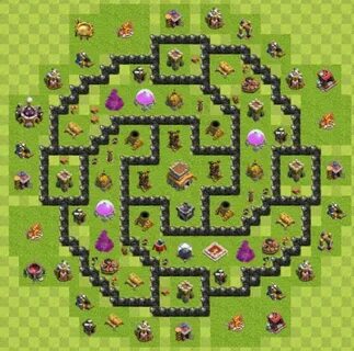Карта clash of clans