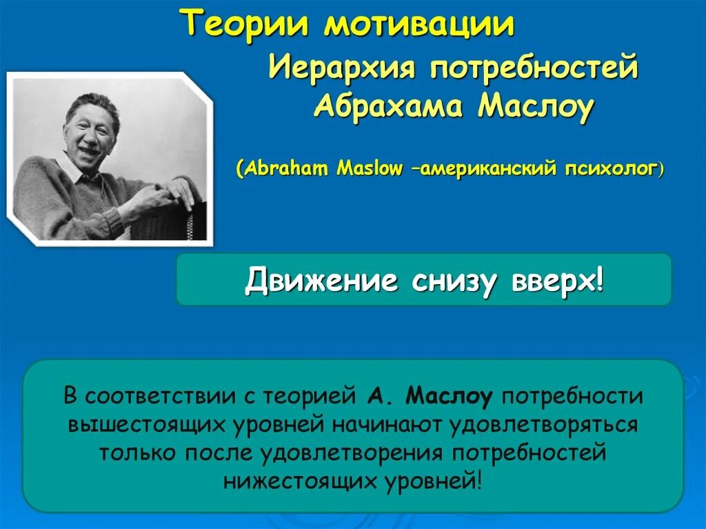 Теория абрахама маслоу