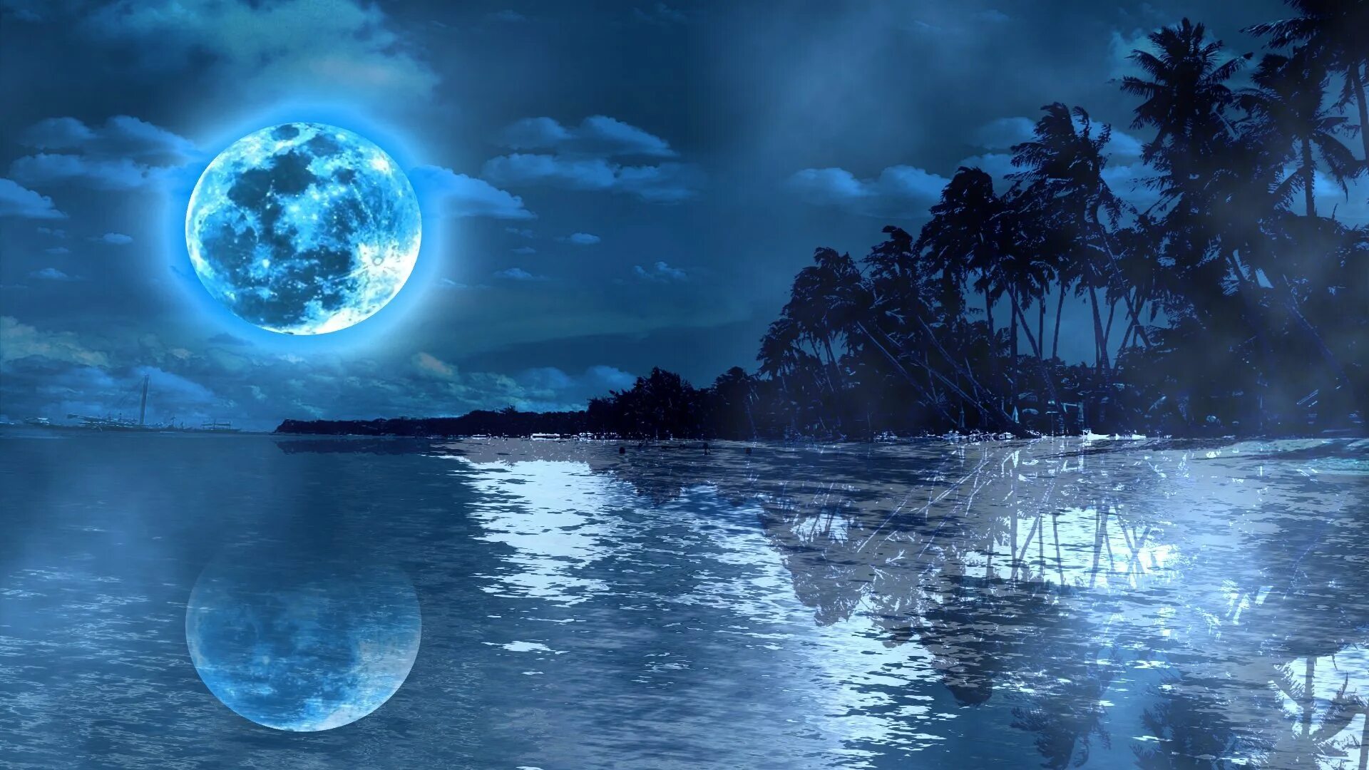 Лунная ночь. Луна. Лунный пейзаж. Вода на Луне. Лунная вода на луне