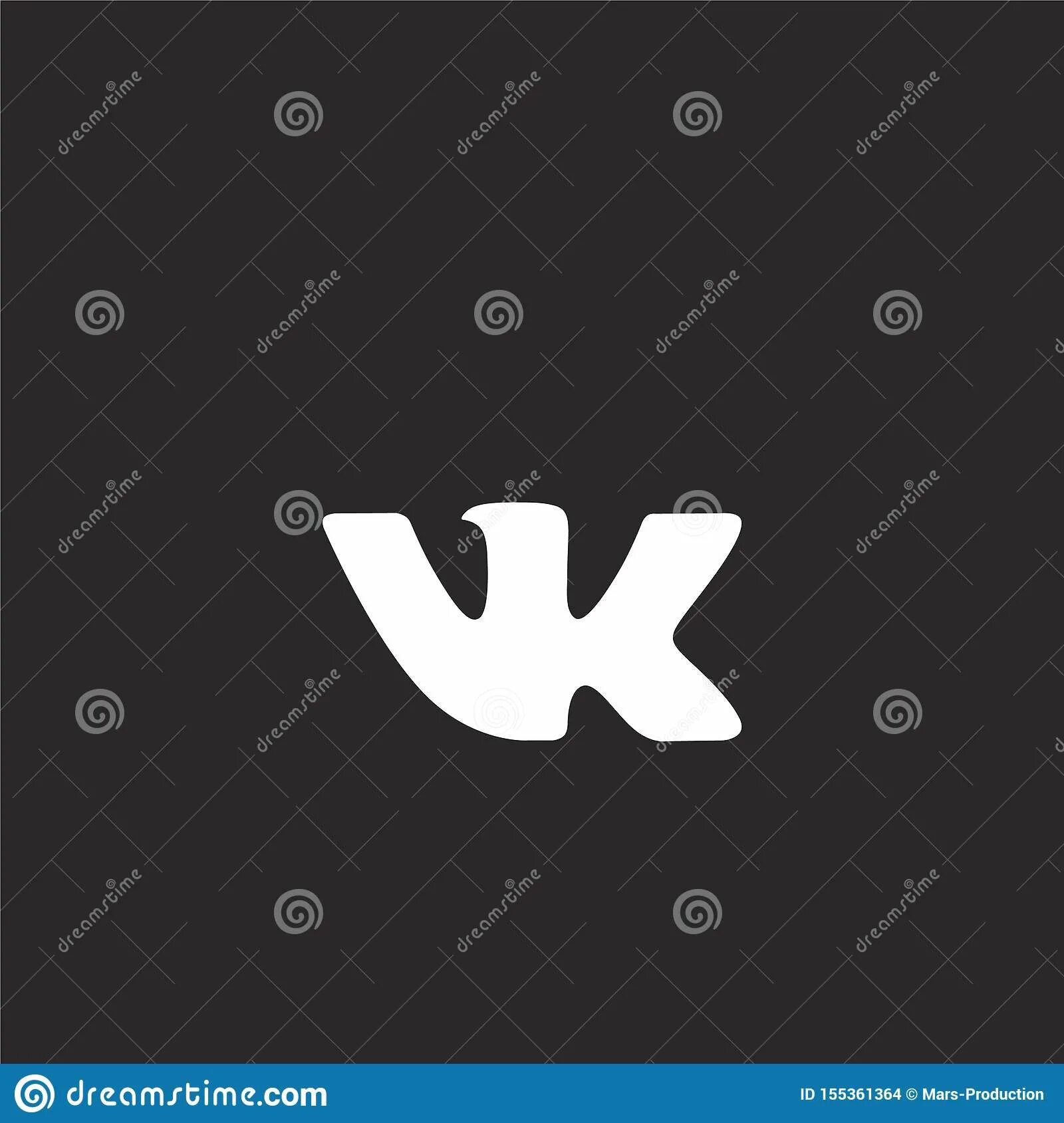 Значок ВКОНТАКТЕ. Логотип ВК черный. Значок ВК на черном фоне. Логотип ВК черно белый.
