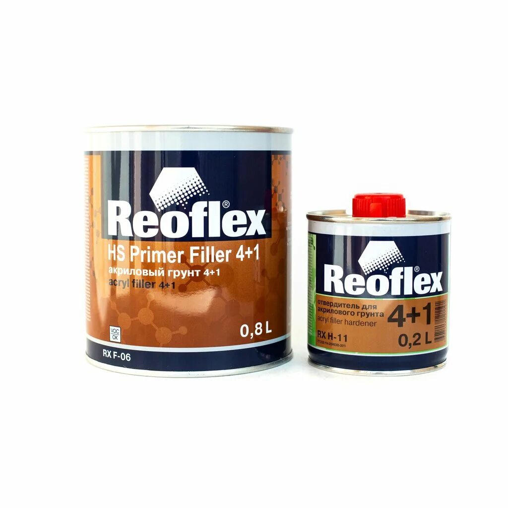 Reoflex акриловый. Reoflex акриловый. грунт акриловый 2к reoflex 4+1 серый 0,8л. Reoflex hs primer filler 4+1 акриловый грунт 0. грунт реофлекс 4+1.