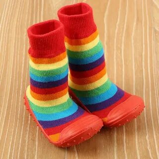 Носки с подошвой детские