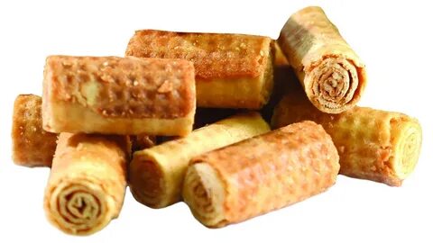 Вафельные рулетики
