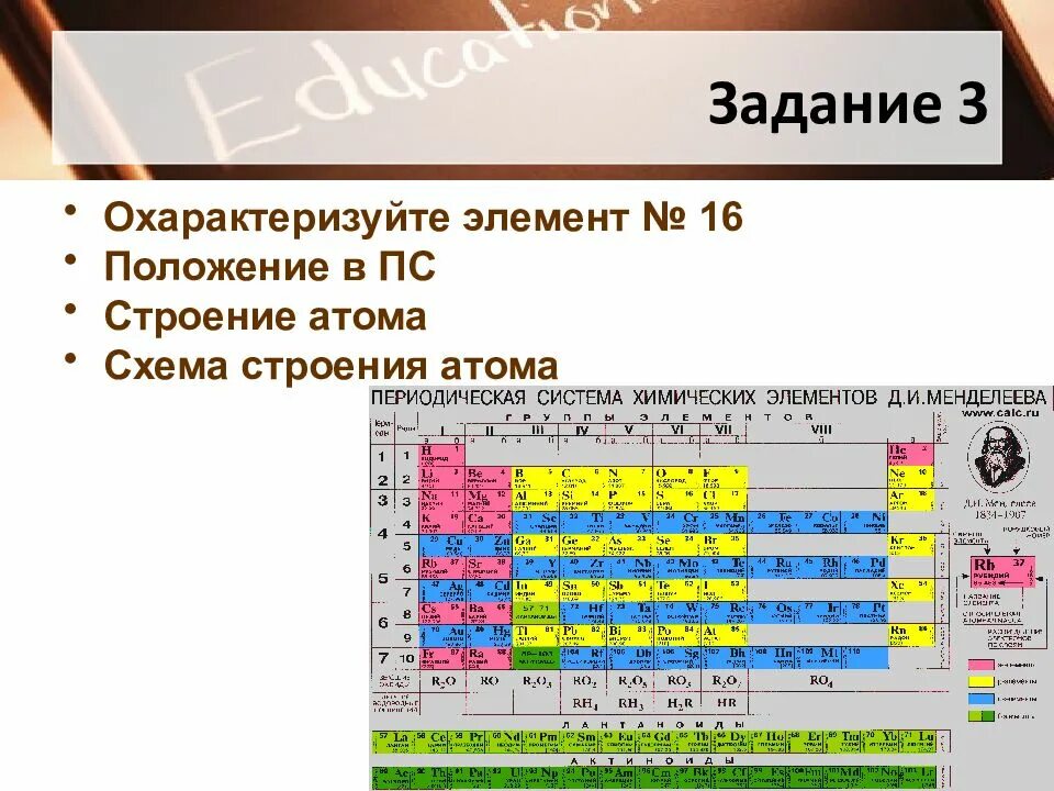 Охарактеризуйте строение атома элемента. Таблица Менделеева строение электронных оболочек атомов. Периодическая система схема строения атома. Положение элемента в периодической системе. Задания по периодической системе 8 класс.