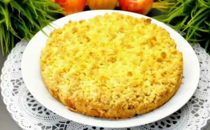Рассыпчатый яблочный пирог. Рассыпчатый яблочный пирог
