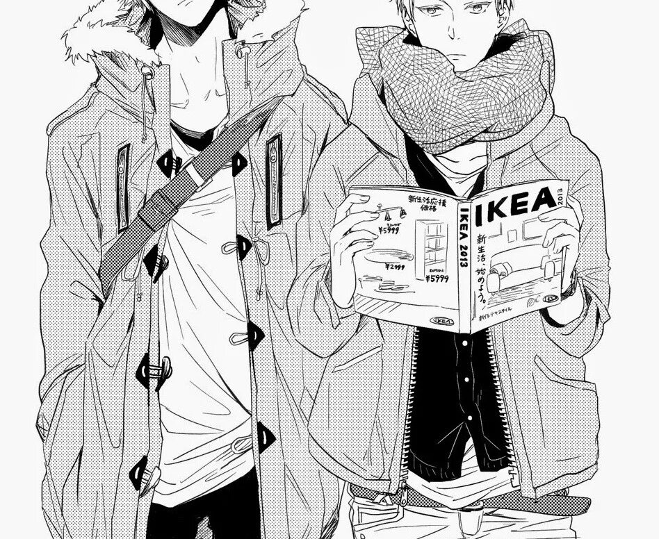 Manga winter. Shouya ishida. Мидория зимой арт. Манга зима. Манга снег.