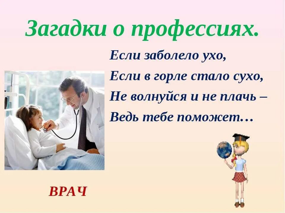 Загадка про врача. Загадки. Профессии. Загадки о профессии врача для детей. Загадки про профессию врача.