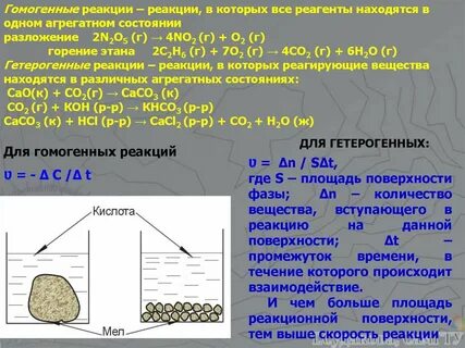 Гомогенные реакции