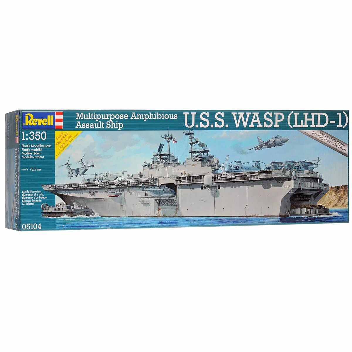 05104 Revell. Корабль u.s.s. Wasp class. Revell сборные модели кораблей. Сборная модель корабль миднадсол от Revell 1 : 1200.