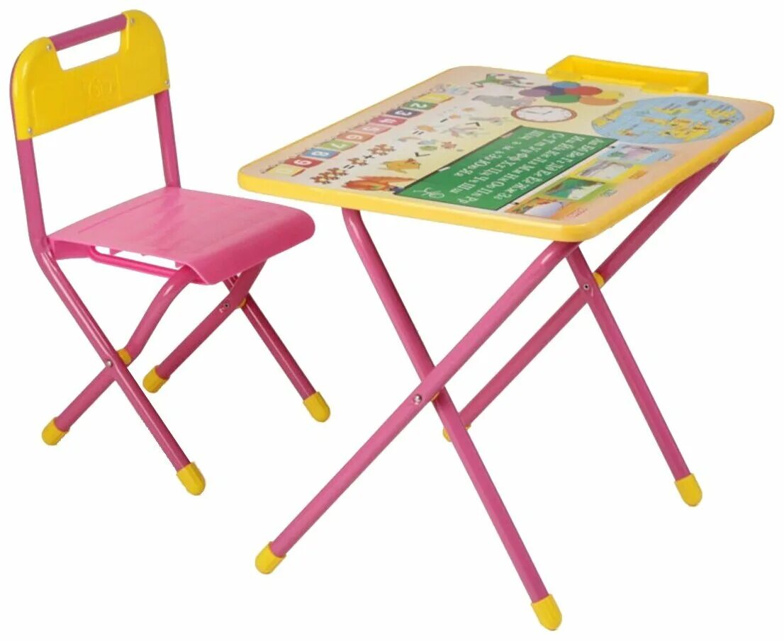 Детские столы спб. Набор детской складной мебели Дэми. Стул Дэми детский складной №2. Набор мебели "Дэми" №1 "Глобус" розовый. Детский набор Дэми стол и стульчик.