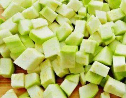 Кабачки кубиками на зиму