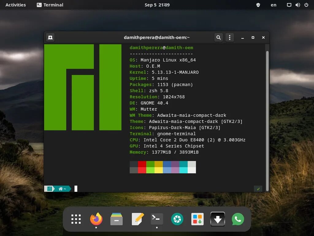 Manjaro linux gnome. Manjaro linux gnome