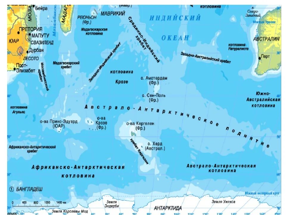 Индийский океан на карте. Австрало антарктическая котловина. Острова индийского океана на карте. Острова Тихого океана на карте. Индийский океан омывает море