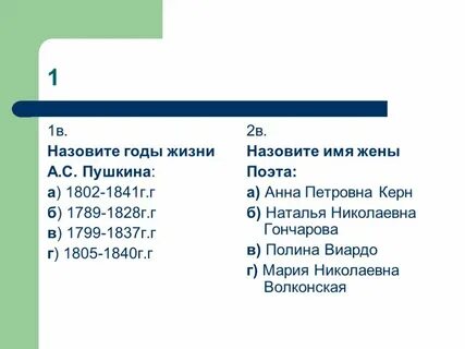 Контрольная работа по литературе 9 класс пушкин