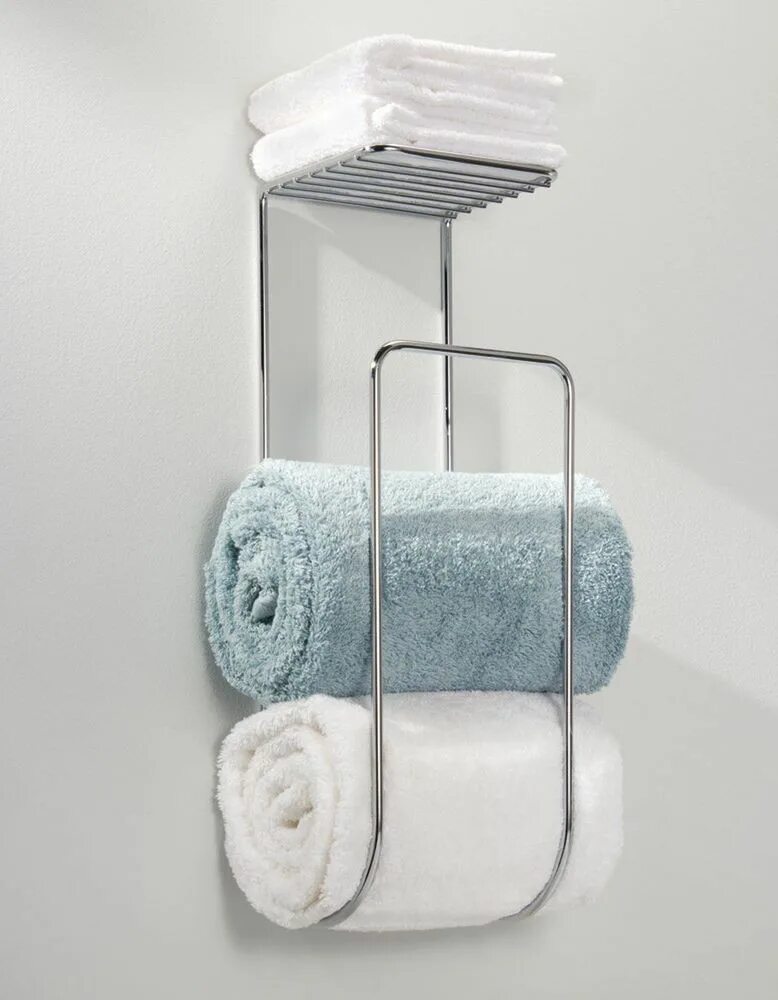 Держатель для полотенец "Towel Holder". Полочка для полотенец в ванную. Держатель для скрученных полотенец в ванную. Держатель для полотенец в ванную настенная.