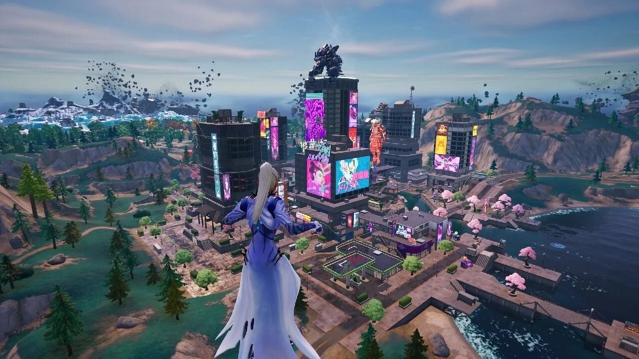 Игра в города. Мега город. ФОРТНАЙТ компания петли. Fortnite Mega City.