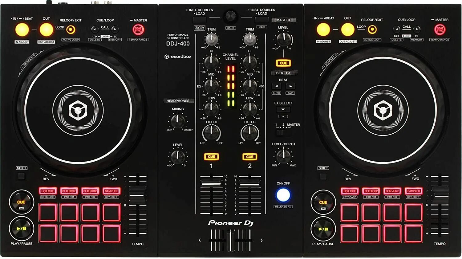 Контроллер ddj 400 купить. Pioneer DDJ-400. DJ-контроллер Pioneer DDJ-400. DJ Pioneer DDJ-200. Pioneer DDJ 400 пульт.