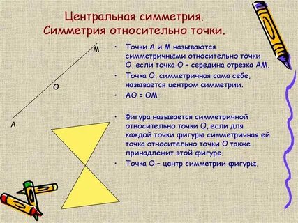Осевая и центральная симметрия 8 класс геометрия