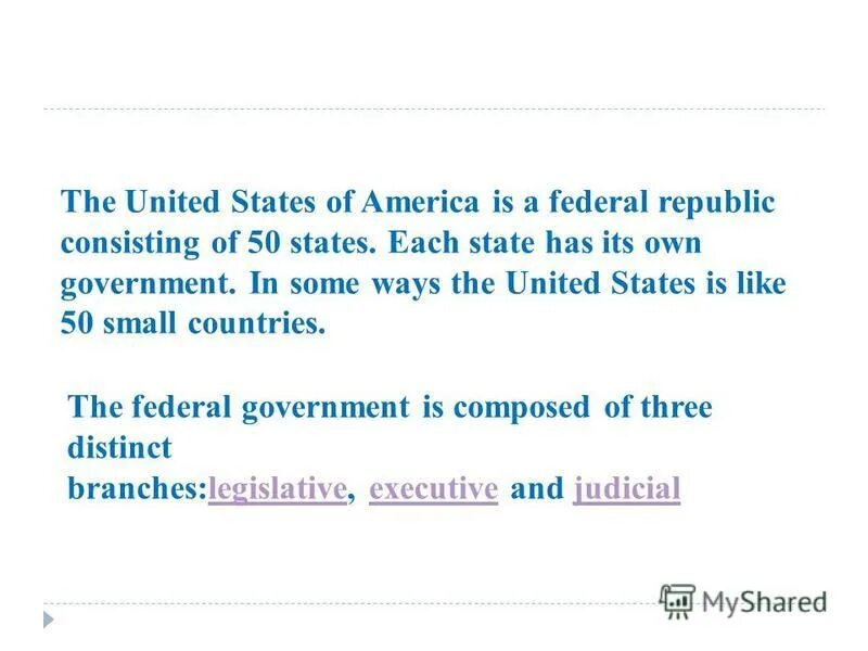 Each state has its own. The united states of america is а federal state. united states of america перевод. the united states of america is a federation of fifty states each. the united states is a federal republic consists of 50 states.