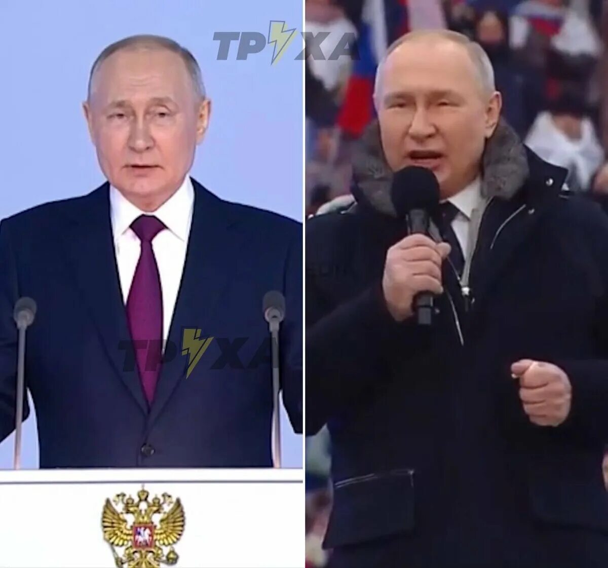 Выступление двойников. Выступление двойников