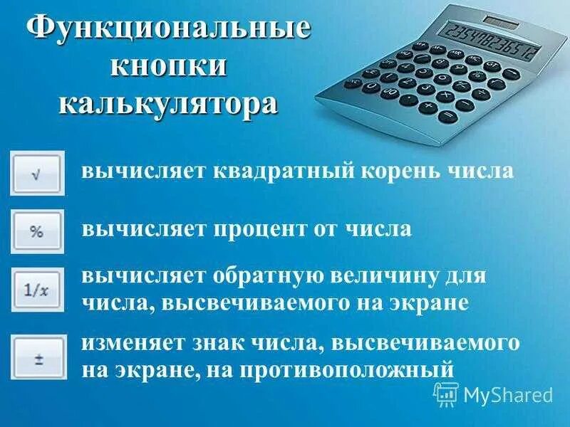 Калькулятор пользования. Калькулятор пользования
