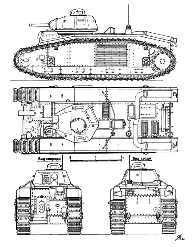 Vector char c. Чертежи танка renault char b1 bis. танк b1 bis чертежи. танк б1 бис чертёж. renault b1 bis чертежи танка.