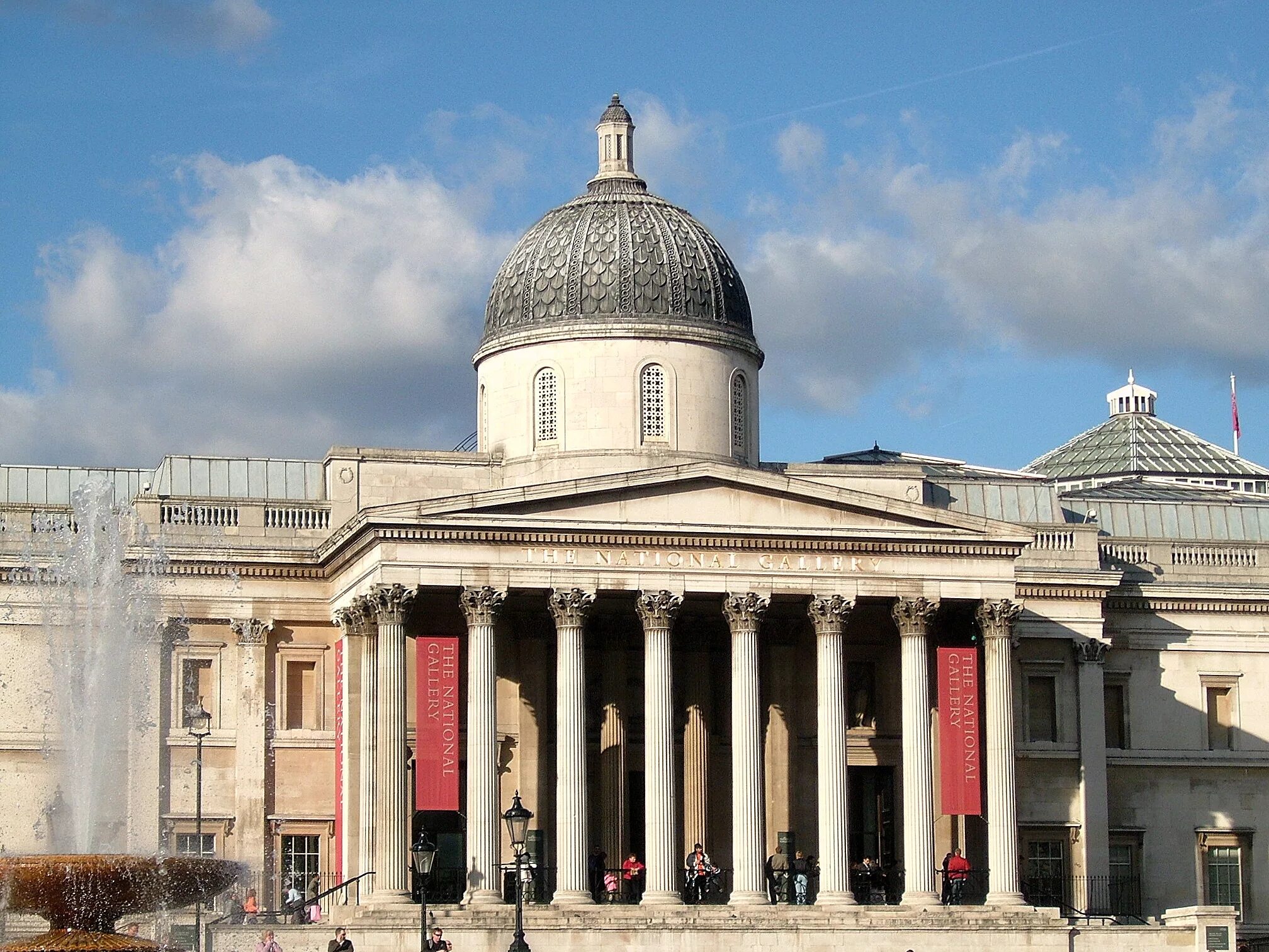 Национальная галерея. Лондон. Национальная картинная галерея в Лондоне. Лондонская Национальная галерея Трафальгарская площадь. Национальная галерея в Лондоне в 1824.