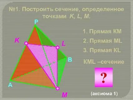 Точки k m