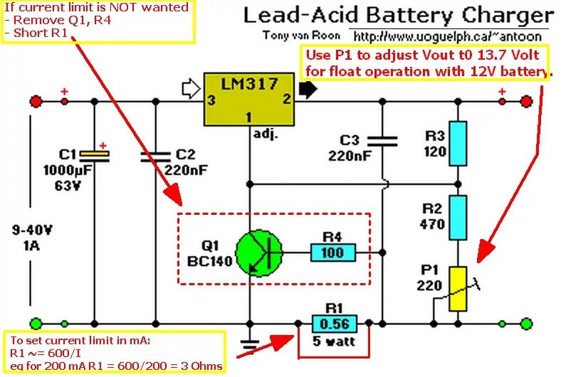 Battery limit. . Battery-Charger circuit lm317. Зарядное для литиевых аккумуляторов на lm317. Схема зарядки литий ионных аккумуляторов 3.7в. Lead acid Battery Charger 12v circuit.