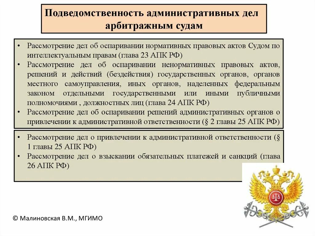 Форма законодательного акта 9. Рассмотрение административных де. Подведомственность административных дел судам. Рассмотрение административного дела. Порядок рассмотрения дел об оспаривании нормативных правовых актов.