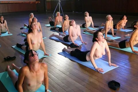 Nude group yoga video.