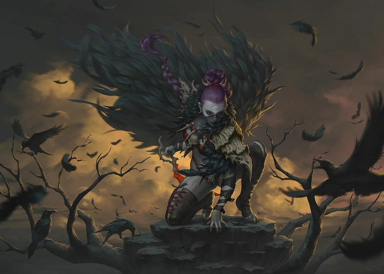Home warrior. Demon stone дзирт. Ворон арт. Глефа воин. Карга фэнтези.