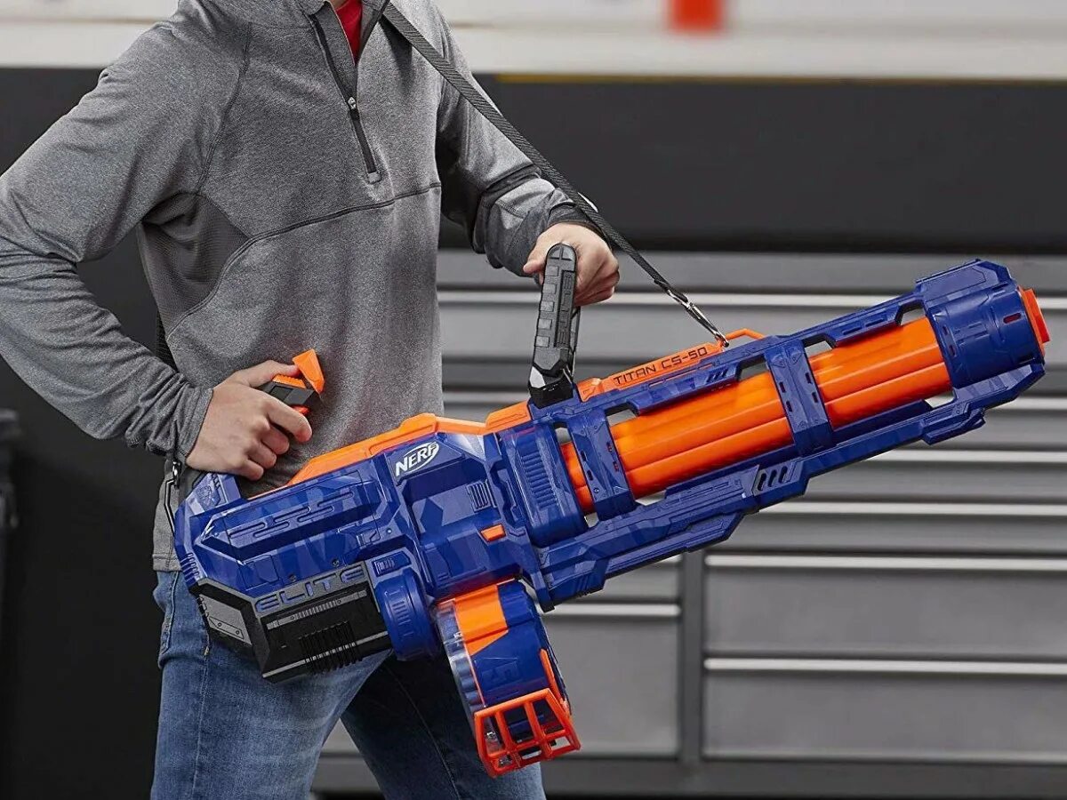 Бластер НЕРФ Элит Титан. Nerf Elite Titan CS-50. Nerf Titan CS-50 Minigun. Бластер нёрф Элит Титан пулемёт. Новое оружие с игр