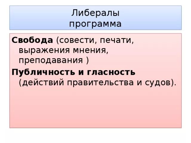 Программа либералов. План либерала. Программа либерализма в 19 веке. Программа либералов 19 века.