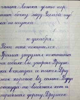 Письмо ученика 5 класса