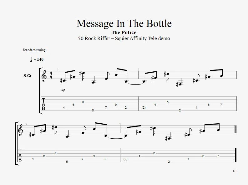 The police message. The Police message in a Bottle. Bottle Tabs. Sting message in a Bottle. Message in a Bottle.