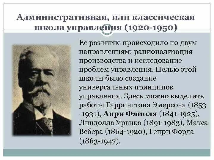 Классическая или административная школа управления (1920 - 1950 года).. Классическая школа управления 1920-1950. Классическая административная школа менеджмента. Классическая школа управления развивалась в период.