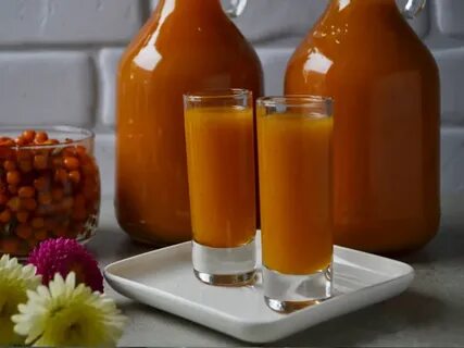 Сок из облепихи на соковыжималке