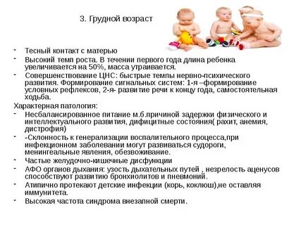 Грудной возраст ребенка