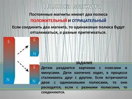 2 разных полюса