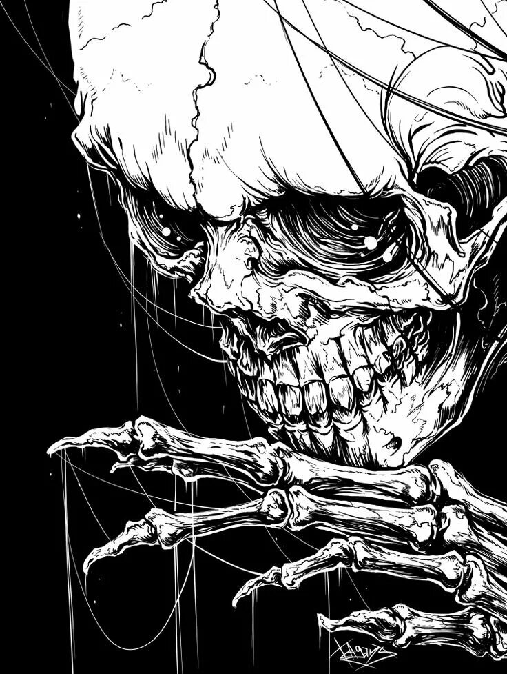 Череп скелет рисунок. Череп скелет рисунок