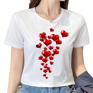 Футболка с сердечками