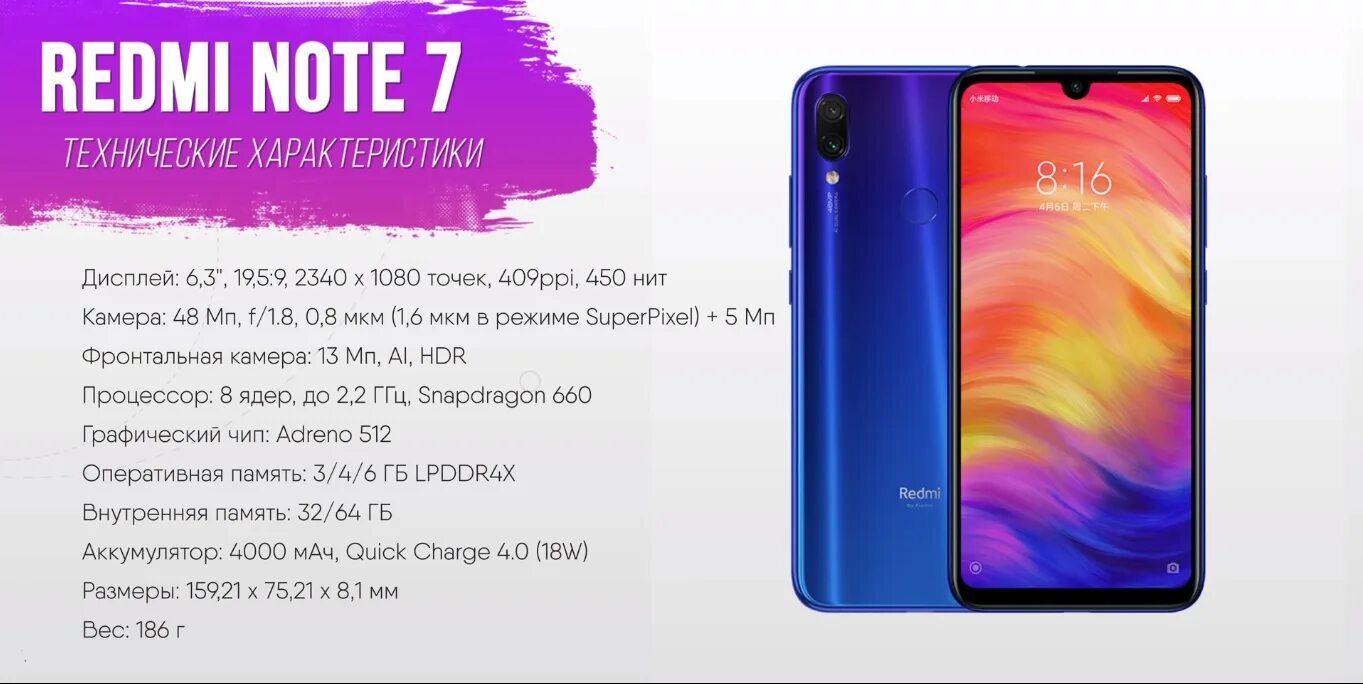 Redmi 8 технические характеристики