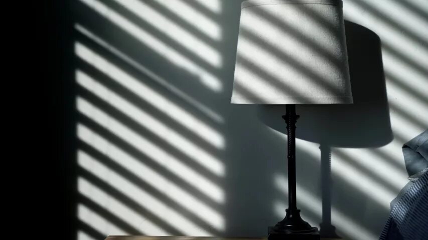 White shade. White shade