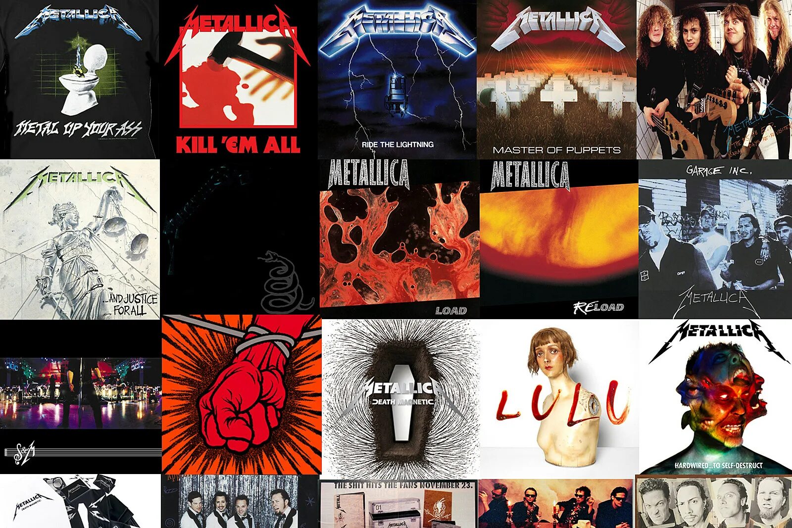 Как называется последний альбом. Metallica обложки всех альбомов. Обложки группы Metallica. Металлика обложка. Metallica Metallica обложка альбома.