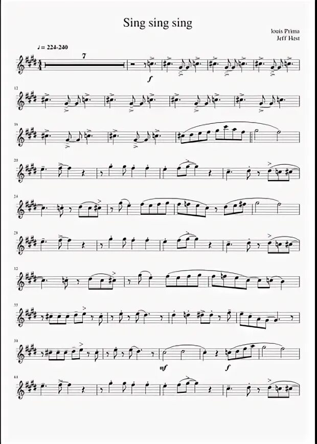 Sing sing sing песня ноты. With a swing ноты. Sing sing sing песня ноты. Sing sing sing benny goodman notes. Sing sing sing benny goodman ноты.