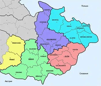 Великая моравия на карте