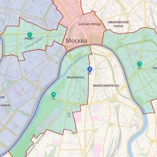Замоскворечье границы
