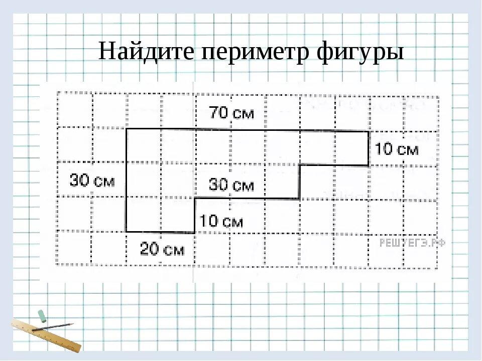 Как найти периметр по клеточкам 4 класс. Периметр фигуры по клеткам. Как найти периметр фигуры по клеточкам. Периметр фигуры по клеточкам как узнать. Как считать периметр фигуры по клеточкам.